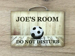 GONE TO FOOTBALL Wood or Metal Sign - Personalised Option