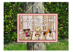 Yoga Rustic Wood or Metal Sign: Personalised Plaque