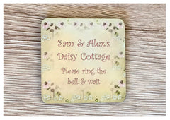 Bespoke Blank Daisy Shabby Chic Signs: Add Your Own Text to Personalise at Honeymellow