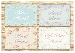 Floral Cottage Chic Bespoke Signs for Personalisation at www.honeymellow.com