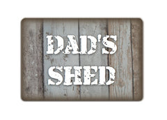 Dad's Shed Personalised Rustic Bespoke Sign at www.honeymellow.com
