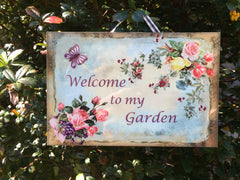I'm in the Garden Butterfly Rustic Sign  + Add Your Own Text from www.honeymellow.com