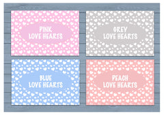 Signs of Love: Add Your Own Text to Love Heart Wood or Metal Personalised Sign at www.honeymellow.com
