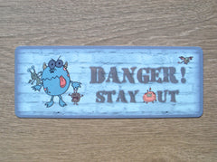 Children's Monster Bedroom Door Sign from Honeymellow