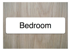 Room Door Signs in Brushed Silver, Gold & White Metal at Honeymellow