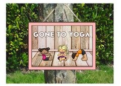 Yoga Rustic Wood or Metal Sign: Personalised Plaque