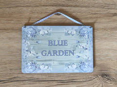 I'm in the Garden Grey Wood Effect Shabby Chic Sign + Add Your Own Text from Honeymellow