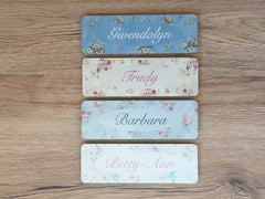 Floral Cottage Chic Add Your Own Text Personalised Sign at Honeymellow.com