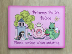 Princess Palace Personalised Children's Bedroom Custom-Made Sign at Honeymellow