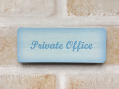 Add Your Own Text Blank Rustic Wood Effect Coloured Metal Signs: Various Sizes