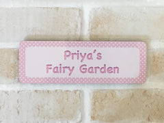 Add Your Own Text to Dotty Blank Signs in Yellow, Green, Pink or Blue