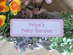 Add Your Own Text to Dotty Blank Signs in Yellow, Green, Pink or Blue