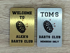 Darts Personalised Door Sign for Bedroom or Games Room