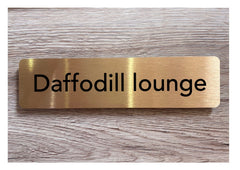 Add Your Own Text Blank Metal Signs in Silver, Gold & White: Small and Large Sizes