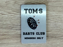 Darts Personalised Door Sign for Bedroom or Games Room