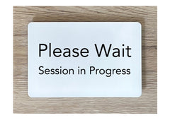 Add Your Own Text Blank Metal Signs in Silver, Gold & White: Small and Large Sizes