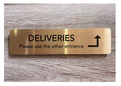 Add Your Own Text Blank Metal Signs in Silver, Gold & White: Small and Large Sizes