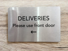 Add Your Own Text Blank Metal Signs in Silver, Gold & White: Small and Large Sizes
