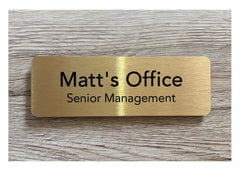 Add Your Own Text Blank Metal Signs in Silver, Gold & White: Small and Large Sizes