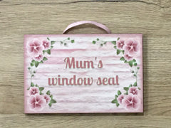 Add Your Own Text to Pink Petunia Blank Sign in Wood or Metal