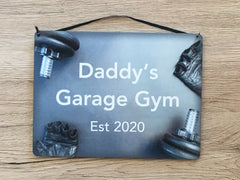 Add Text to Gym Weights Metal or Wooden Personalised Sign