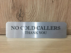 Silver Signs: Add Your Own Text Blank Metal Plaques - Small and Large Sign Sizes