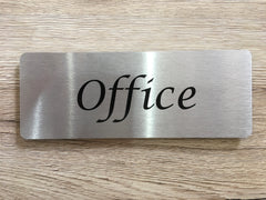 Silver Signs: Add Your Own Text Blank Metal Plaques - Small and Large Sign Sizes