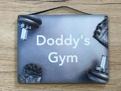 Add Text to Gym Weights Metal or Wooden Personalised Sign