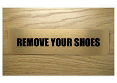 Remove your shoes brushed gold vital sign: buy online at Honeymellow