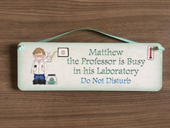 Personalised Scientist Bedroom Door Sign