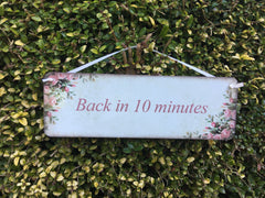 Add Your Own Text to our Rustic Rose Signs in Wood or Metal