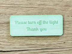 Add Your Own Text Blank Rustic Wood Effect Coloured Metal Signs: Various Sizes