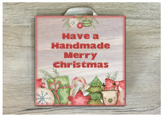 Christmas Festive Holiday Sign in Metal or Wood: Door, Room or Wall Plaque