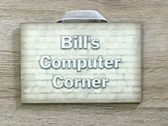 Add Your Own Text to 15x10cm / 6x4" Blank BRICK EFFECT Signs in a Variety of Colours