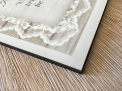 Add Your Own Text to our Wood Lace Blank Door Sign or Wall Plaque
