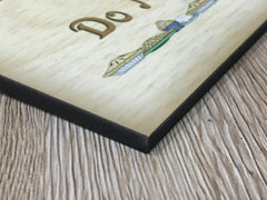 Busy Baking Do Not Disturb Wood Effect Rustic Sign in Metal or Wood