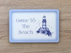 Gone to the Beach Personalised Metal Sign
