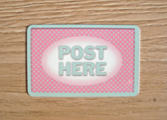 Add Your Own Text to our Mint Dot Blank Sign in Wood or Metal