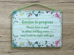 Double-Sided Blank Hanging Reversible Metal Signs in Floral Designs: Add Your Text