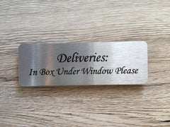 Silver Signs: Add Your Own Text Blank Metal Plaques - Small and Large Sign Sizes