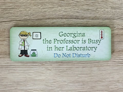 Personalised Scientist Bedroom Door Sign