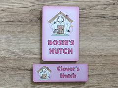 RABBIT HUTCH Personalised Signs: Add Your Text