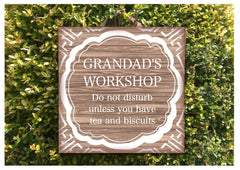 Add your own text to a rustic wood effect design in wood or metal custom-made at www.honeymellow.com