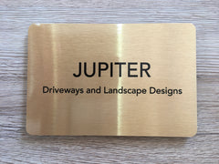 Personalise Extra Large 20x15cm / 8x6" (A5) Blank Signs in Silver, Gold or White