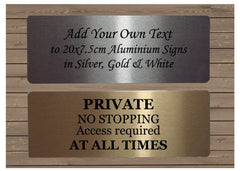 Custom-Made White Large Sign for Personalisation.  Add Your Own Text at Honeymellow.