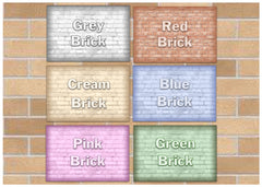Personalise Metal Custom Made Brick Effect Signs at Honeymellow.