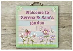 Garden or Summerhouse Sign in Wood or Metal: Add Your Own Text Buy Online at www.honeymellow.com