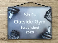 Add Text to Gym Weights Metal or Wooden Personalised Sign