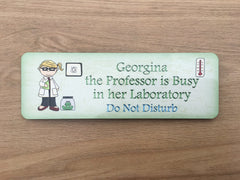 Personalised Scientist Bedroom Door Sign