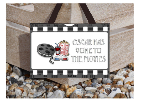 Gone to the Movies Metal Sign